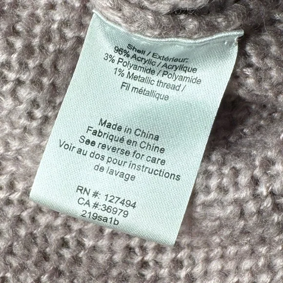 Anthropologie Heartloom Maya Fair Isle Sweater Purple & Pink Size Small - Picture 5 of 5